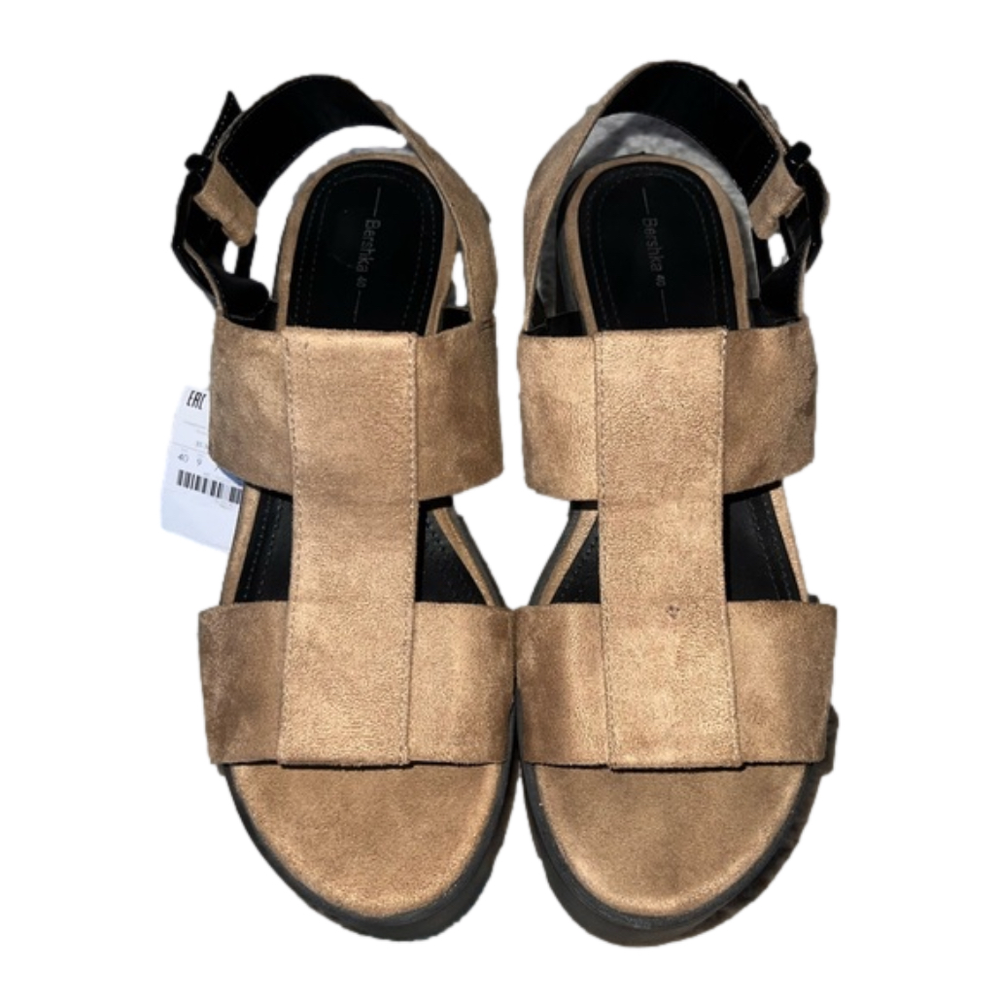 Bershka Suede Platform Wedges